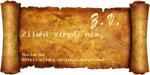 Zilahi Virgínia névjegykártya